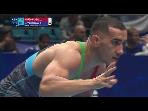 Qual. FS - 74 kg: J. GARZON CABAL (CUB) v. R. AFZALIPAEMAM (IRI)