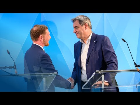Pressekonferenz nach der Kabinettssitzung mit Sachsen (02.05.2023) - Bayern
