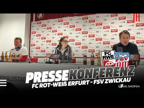 FSV TV | Pressekonferenz | FC Rot-Weiß Erfurt - FSV Zwickau 2:2 (0:2) [15. Sptg. 25/26]