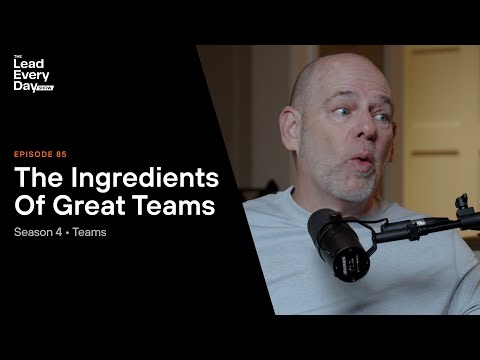 What are the ingredients of a great team?