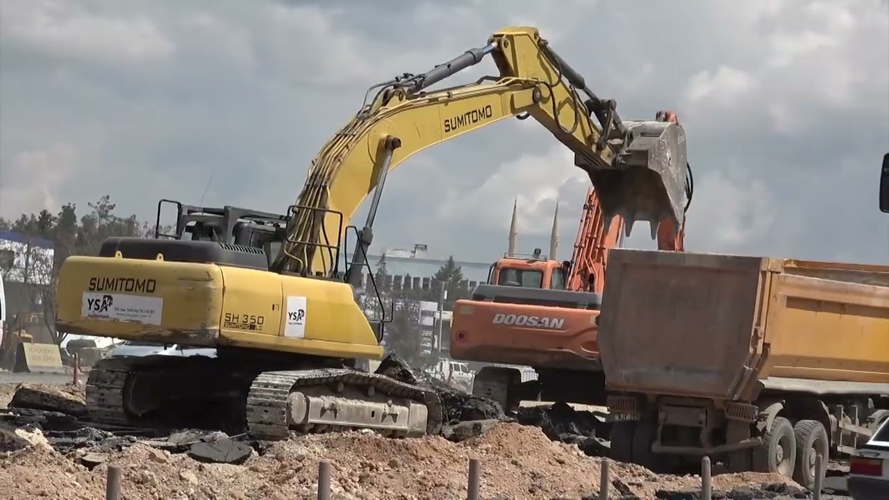 EVREN SANAYİ SİTESİ’NDE KATLI KÖPRÜLÜ KAVŞAK PROJESİ HIZLA İLERLİYOR