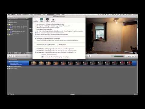 iMovie Einführung - Grundeinstellungen