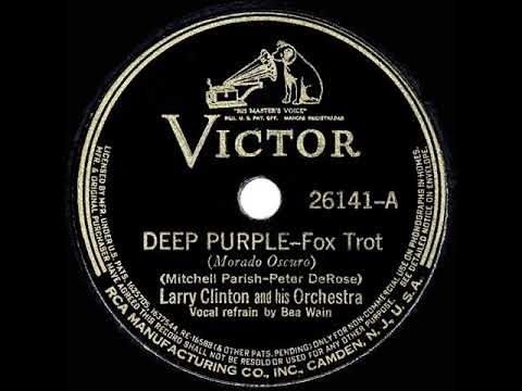 1939 HITS ARCHIVE: Deep Purple - Larry Clinton (Bea Wain, vocal)