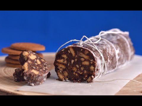 Chocolate Salami without eggs butter milk