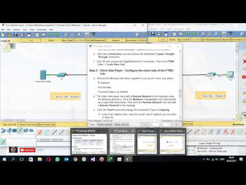 4.3.1.3 -10.3.1.3  Packet Tracer Multiuser - Implement Services - Client Side