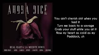 Ahora Dice (Real Hasta La Muerte Remix) (LETRA/LYRICS)