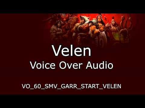 Velen Voice Over Audio - Warlords of Draenor