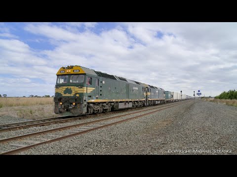 7902V Mildura To Melbourne Container Train G539 & G523 (22/4/2022) - PoathTV Australian Railways