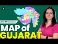 Map Of Gujarat 33 Districts Of Gujarat Geography With Mnemonics