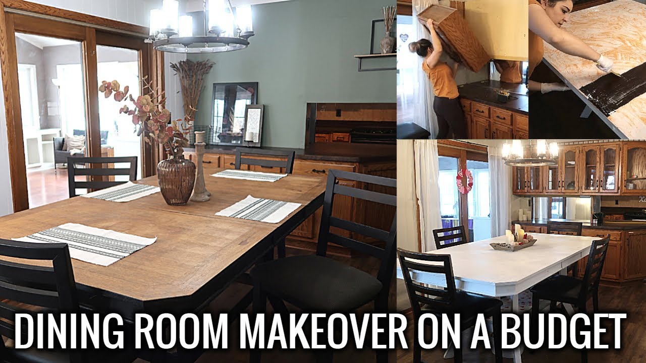 Dining Room Makeover on a Budget! | Dining Room Makeover DIYs | Satisfying Before & After!