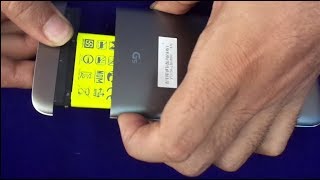 How To Open LG (G5) Mobile Phone. And How to remove the battery LG G5