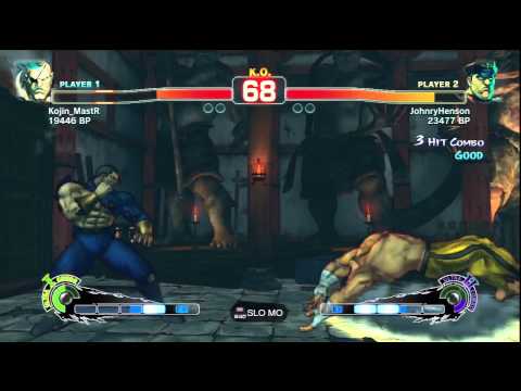 SSFIV| Kojin_MastR (Sagat) facing JohnryHenson (M. Bison)