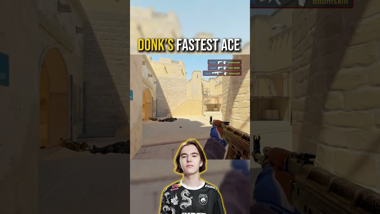 DONK VAC MOMENT | WH AND AIMLOCK?  #cs2clips #csgo #cs2 #donk #faceit