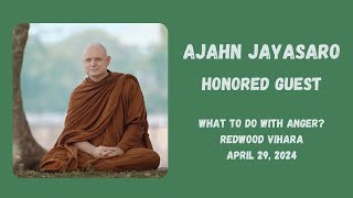 Ajahn Jayasaro  - What to do with anger?