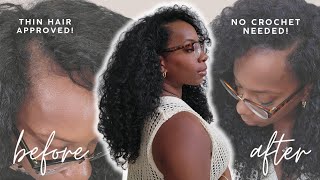 My Hair is THIN, Let's Do A V-Part Wig Install NO LEAVE OUT! Step by Step for Beginners Nadula Hair