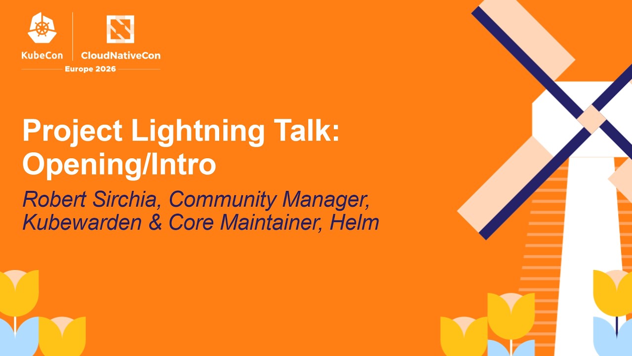 Project Lightning Talk: Opening/Intro - Robert Sirchia