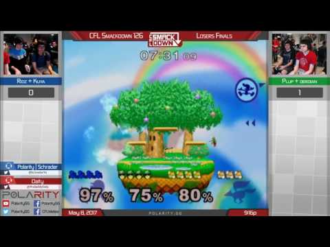 CFL Smackdown 126 Melee - Ridz + Kuya vs Plup + Derdian - Doubles Losers Finals