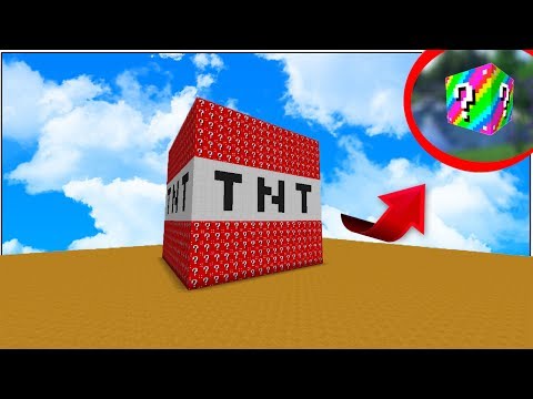 NOOB VS MİNECRAFT - DEV TNT ŞANS BLOKLARI