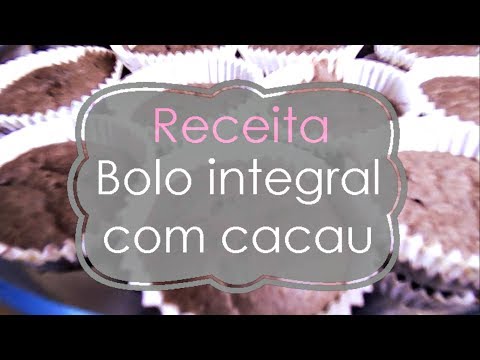 Receita: Bolo integral diet com cacau - Por: Maria Cristina #CrisGourmet