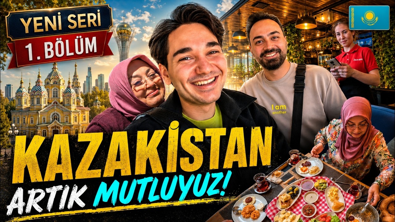 KAZAKİSTAN’DA ÇOK MUTLUYUZ! 🇰🇿 Annemle Kazakistan 1. Bölüm