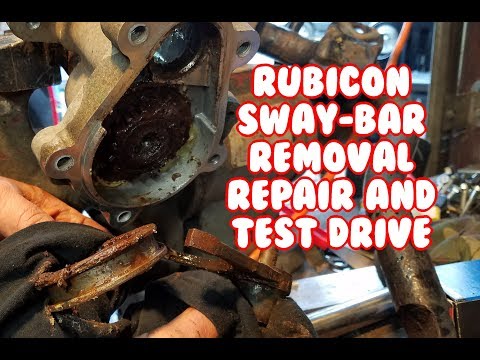 Jeep Wrangler Rubicon Mopar Sway Bar disconnect removal repair fix test