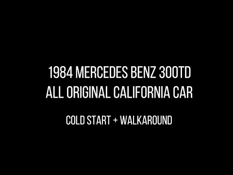1984 Mercedes Benz 300TD - cold start + walk around