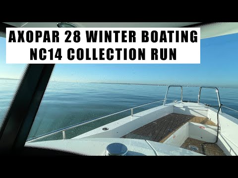 Delivery trip from Gunwharf Quays to the Hamble on an Axopar 28 collecting an NC14 - Winter Boating!