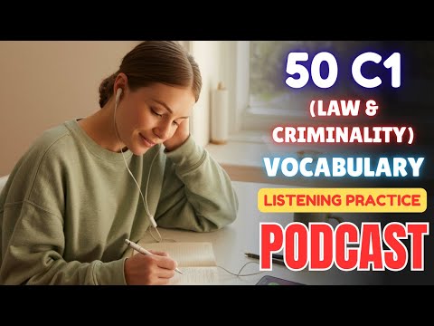 50 C1 Level Vocabulary (Law and Criminality) || English Podcast for Advanced Learners