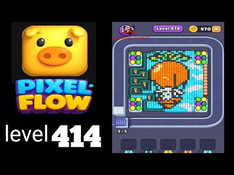 Pixel Flow Level 413 Walkthrough - Medium Difficulty Puzzle Solution
