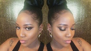 How To Top Knot Bun Pony Tail Hair Tutorial Omabelletv