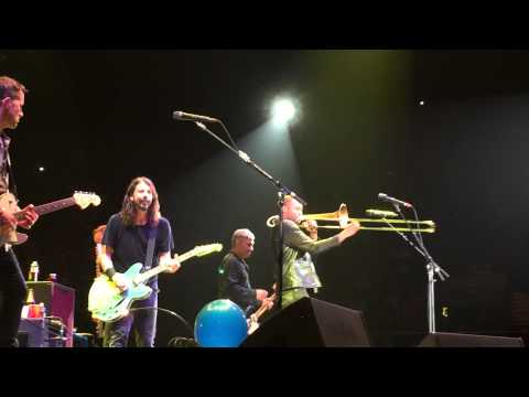 Trombone Shorty performs at the Foo Fighter/Dave Grohls' birthday show at The Forum 1/10/15