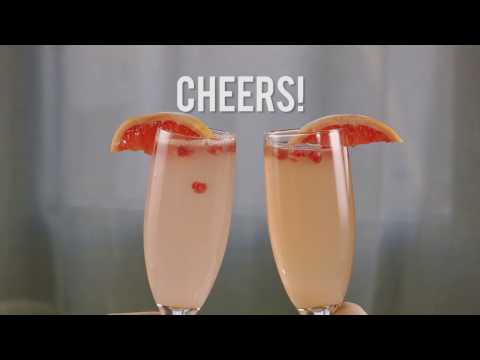 Grapefruit Mimosa Recipe: Video Cocktail Recipe