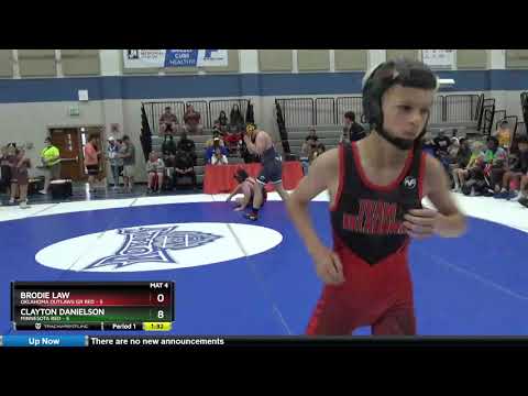 [boutNo] 250 Brodie Law Oklahoma Outlaws GR Red Vs Clayton Danielson Minnesota Red