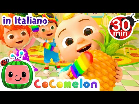Impara i color con il ghiacciolo di color' arcobaleno | CoComelon Italiano - Canzoni per Bambini