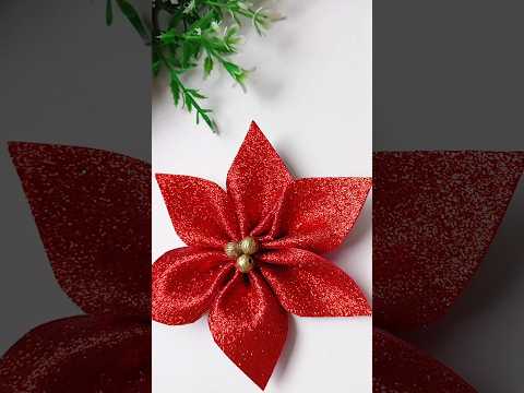 Flor do Natal em EVA #diy #christmas