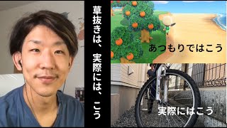 【あつもり】 草抜き、実際には、こう！