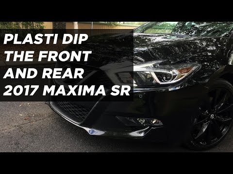 Plasti Dip front and rear of the Maxima