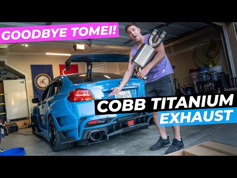 CATLESS STI GETS A COBB TITANIUM EXHAUST | TOMEI IS GONE | JDM VARIS SUBARU WRX STI