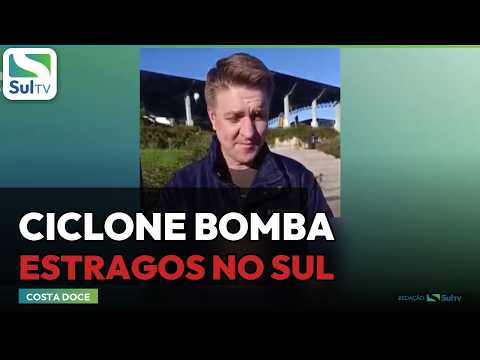 Ciclone bomba: estragos na Costa Doce e a Expo Dom Feliciano | SulTV