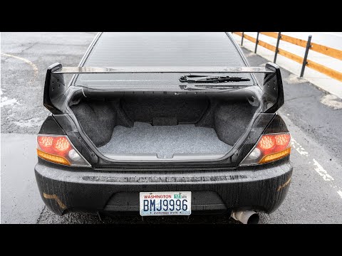 Hidden Trunk Battery Setup for the Evo 8!
