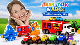 Learn to Talk for Toddlers w/ Silly Ms Lily | Colors, Vehicles & First Words Best Toddler Learning