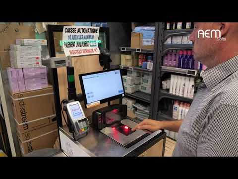 Caisse automatique AEM Softs en libre-service