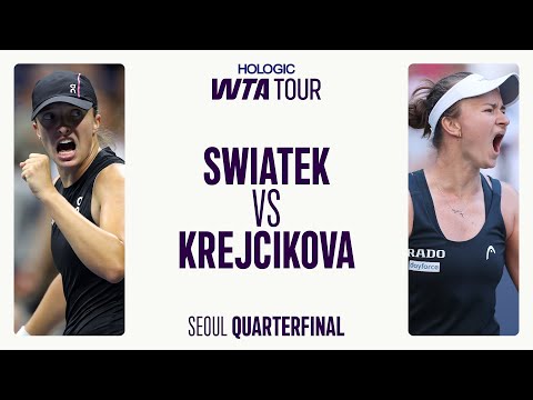 Iga Swiatek vs. Barbora Krejcikova | 2025 Seoul Quarterfinal | WTA Match Highlights