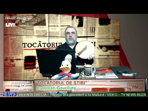 LIVE - TV NEWS BUZAU - TOCATORUL DE STIRI, cu Iulian Gavriluta. azi despre Mucusor, caricioplane si