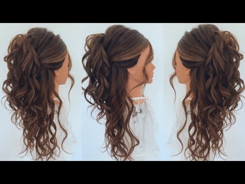 How To: Half Up Half Down Volumous Bridal Hairstyle...