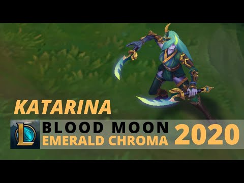 Blood Moon Katarina Emerald Chroma 2020 - League Of Legends