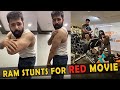 Ram Pothineni Stunts Workout For New Movie RED Ram Pothineni S Red Movie Making Of RED