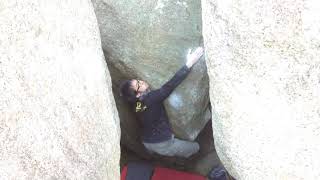 Video thumbnail de チャリオッツ (Chariots), 二段 (7b+). 恵那・笠置山 (Ena Kasagiyama)