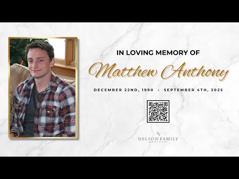 Matthew Anthony’s Funeral service
