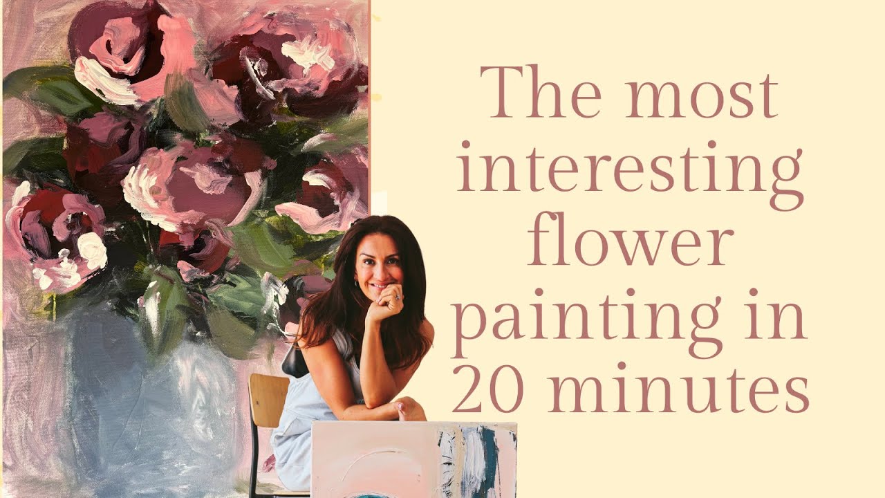 ¡En 20 minutos haz el cuadro de rosas más interesante jamás realizado!